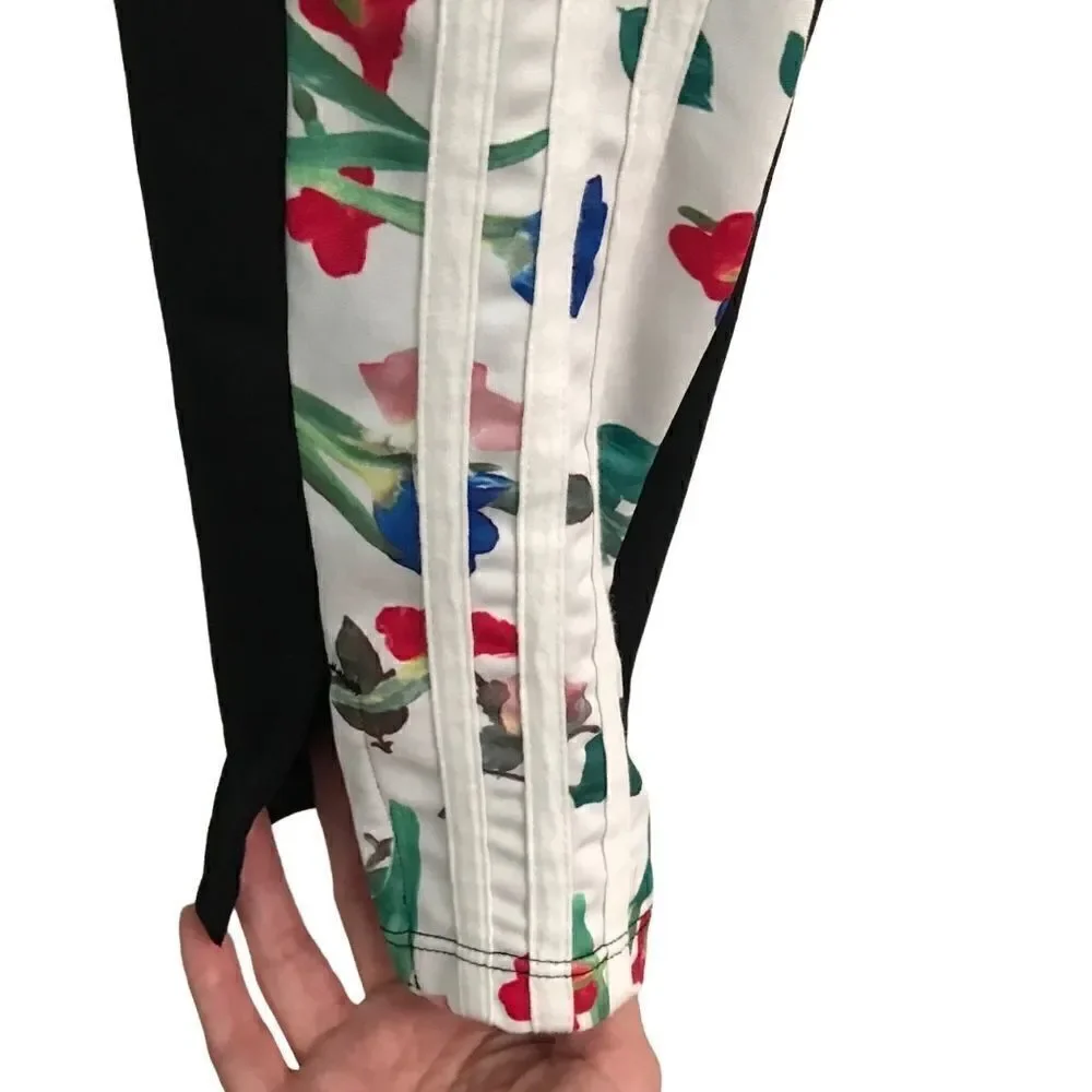 Adidas all over print tights floral leggings M/28* - Picture 4 of 10